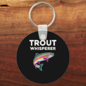 Trout Whisperer Funny Trout Fishing  Sleutelhanger (Voorkant)