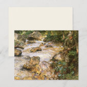Troutbeek in Tirol door John Singer Sargent (Voorkant / Achterkant)