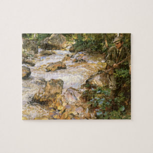 Troutbeek in Tirol door John Singer Sargent Legpuzzel