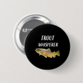 Troutfluisteraar Flyfishing Regenboogforel Ronde Button 5,7 Cm (Voorkant /achterkant)