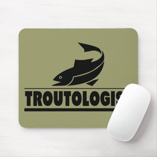 Troutineoloog - Humoureus forel vis Muismat (Met muis)