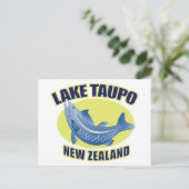 Troutinevismeer taupo nieuw-zeeland briefkaart (Staand voorkant)
