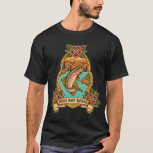 Troutliefde is echte liefde voor oude fly-fishing  t-shirt