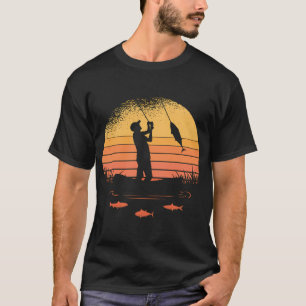 Troutvissen Vliegvissen Kerst Misdadig Kerstshirt T-shirt