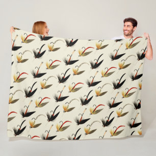 Troutvliegen Vissen Fleece Deken