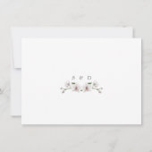 Troutwitje Orchidee Huwelijkscalligrafie Save The Date (Achterkant)
