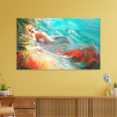 Trouvaille zeemeermin canvas print (Insitu (Woonkamer))