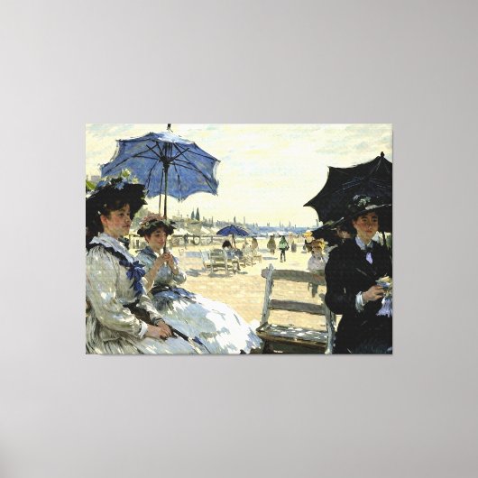 Trouville Beach Canvas Afdruk (Voorkant)
