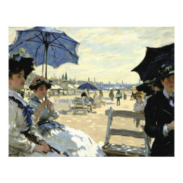 Trouville Beach Foto Afdruk