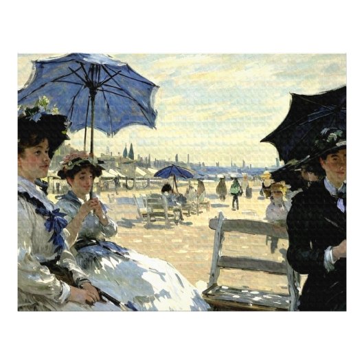 Trouville Beach Foto Afdruk (Voorkant)