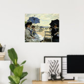 Trouville Beach Poster (Thuiskantoor)