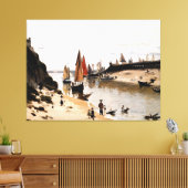 Trouville Breakwater Canvas Afdruk (Insitu (Woonkamer))