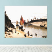 Trouville Breakwater Canvas Afdruk (Insitu (Houten vloer))
