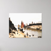 Trouville Breakwater Canvas Afdruk (Voorkant)