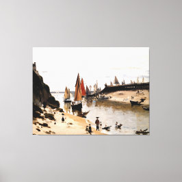 Trouville Breakwater Canvas Afdruk