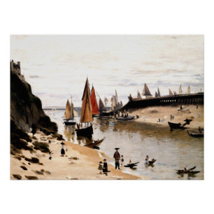 Trouville Breakwater Perfect Poster