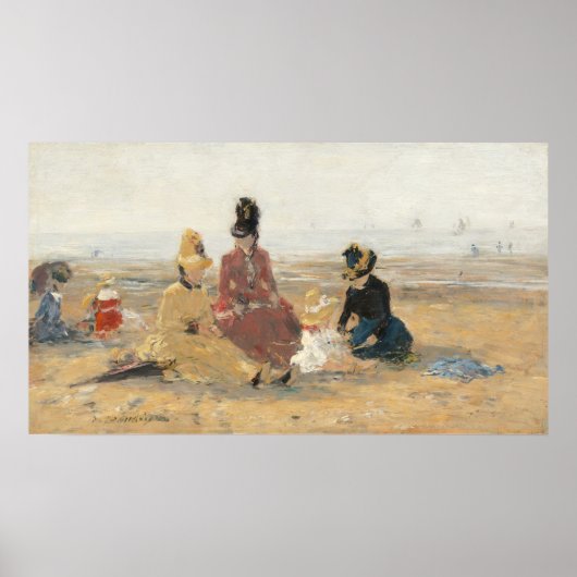 Trouville - Eugène Boudin Fine Art Poster (Voorkant)