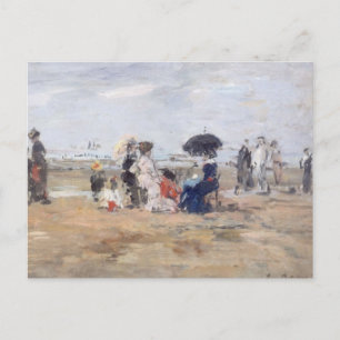 Trouville, Scène de plage - Eugène Boudin Briefkaart