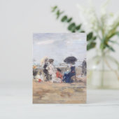Trouville, Scène de plage - Eugène Boudin Briefkaart (Staand voorkant)