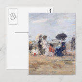 Trouville, Scène de plage - Eugène Boudin Briefkaart (Voorkant / Achterkant)
