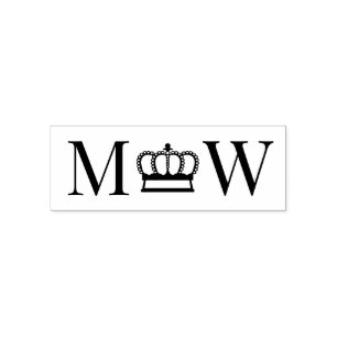 Trouw #4 Koppel Bruid Bruidegom 2 Initiele Monogra Zelfinktende Stempel