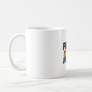 Trouw aan Ally Vintage Regenboog Hart T-Shirt Ontw Koffiemok