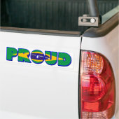 Trouw aan Brazilië Bumpersticker (Op Truck)