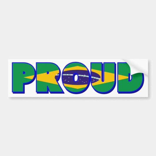Trouw aan Brazilië Bumpersticker (Voorkant)