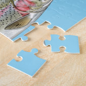 Trouw aan de visser - Forel Vissen Design Legpuzzel (Zijkant)