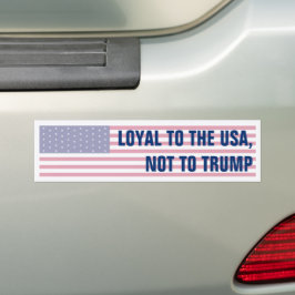 Trouw aan de VS, niet aan de Amerikaanse vlag Bumpersticker