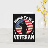 Trouw aan een veteraan Amerikaanse veteraan milita Kaart (Gele Bloem)