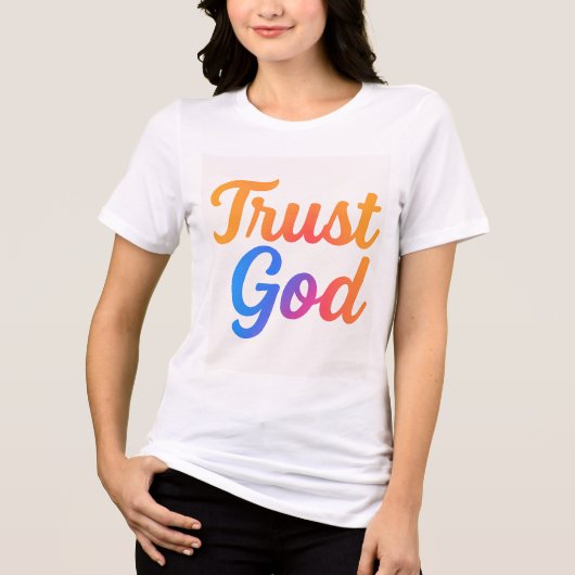 Trouw aan God Vrouwen Tshirt (Voorkant)
