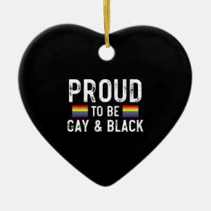 Trouw aan het feit dat ik homo en zwart ben keramisch ornament