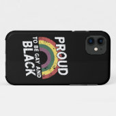Trouw aan het feit dat ik homo en zwart ben Pride Case-Mate iPhone Case (Achterkant (horizontaal))