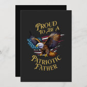 Trouw aan het vaderschap feestdagenkaart (Voorkant / Achterkant)