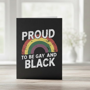 Trouw aan het zijn van Homoseksueel en Zwart Pride Briefkaart