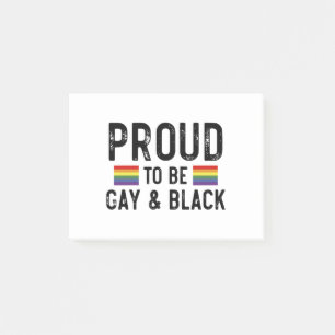 Trouw aan homoseksualiteit en zwarte trots maand 2 post-it® notes