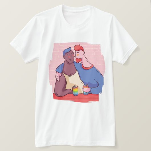 Trouw aan homoseksualiteit, liefde kent geen gesla t-shirt (Design voorkant)