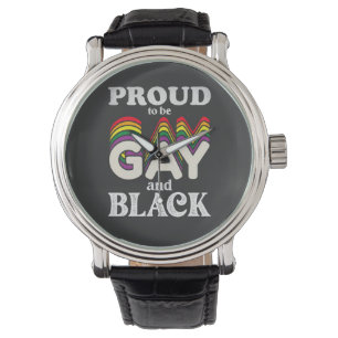 Trouw aan homoseksueel en zwart zijn LGBT Pride Horloge