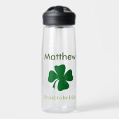 Trouw aan Ierse Shamrock Waterfles (Voorkant)