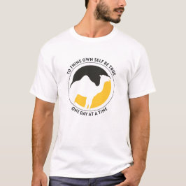 Trouw Aan Jezelf T-shirt – Zwart/Goud