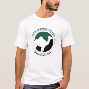 Trouw aan jezelf zijn T-shirt - Groen/Zwart