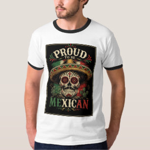 Trouw aan Mexicaanse Suiker Schedel Heren T-Shirt