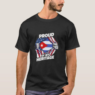 Trouw aan mijn afkomst - Patriottische Cubaanse Am T-shirt
