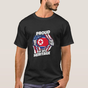 Trouw aan mijn afkomst - Patriottische Noord-Korea T-shirt