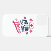 Trouw aan mijn vak als verpleegkundige Case-Mate iPhone case (Achterkant (horizontaal))