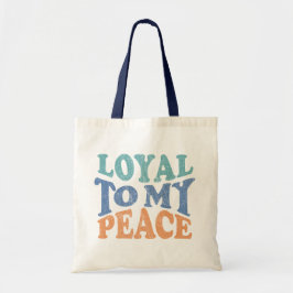 Trouw aan Mijn Vrede Boodschappentas Tote Bag