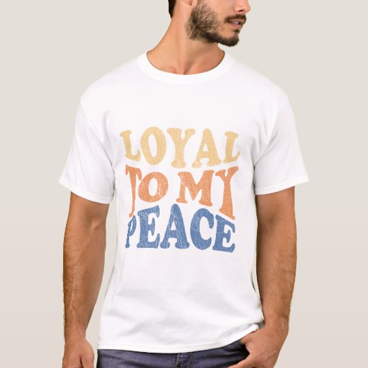 Trouw aan mijn vredes T-shirts voor mannen (Voorkant)