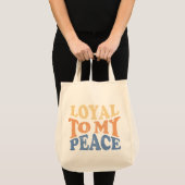 Trouw aan mijn vredestas tote bag (Voorkant (product))