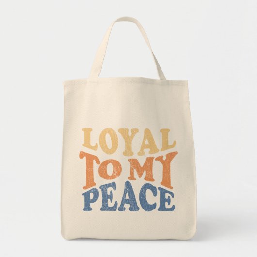 Trouw aan mijn vredestas tote bag (Voorkant)